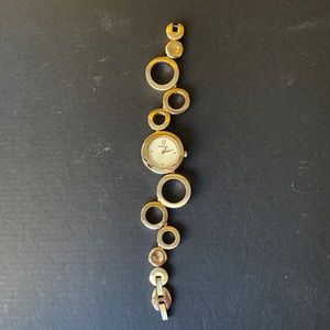 Gold Fossil Asymmetric Watch